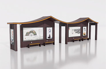 公交車站候車亭圖片HCT-XD-1075